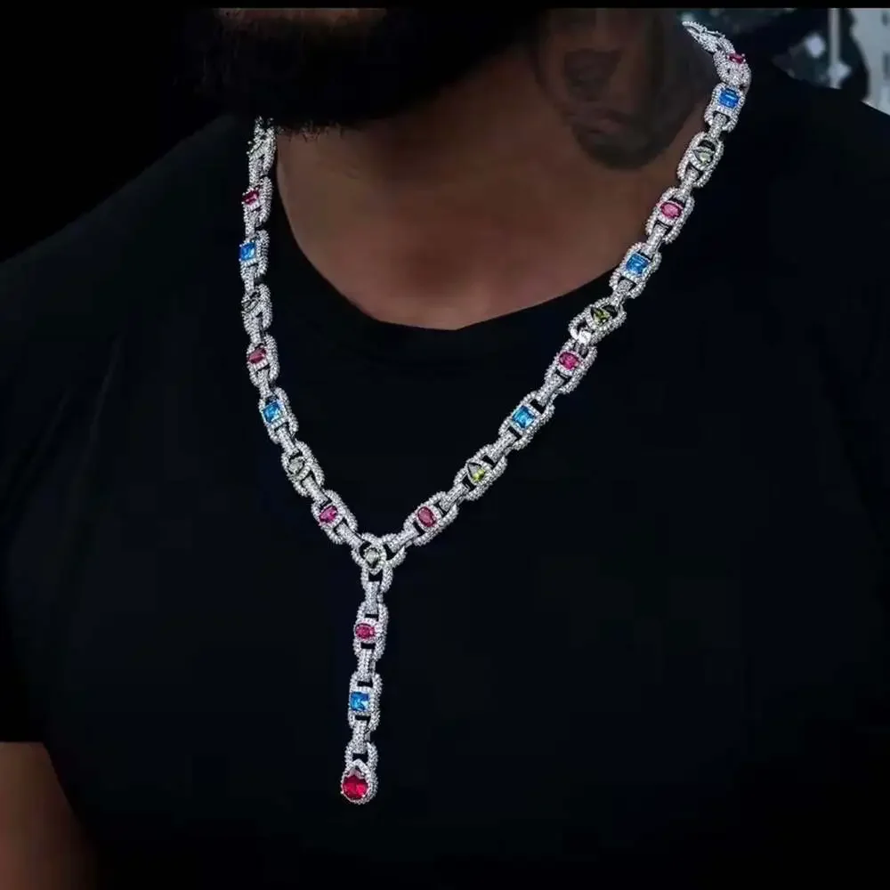 Iced Out Multi Color Gem 4 Dc 7